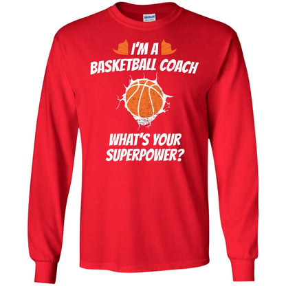 I_m Basketball Coach Funny Basketball Coach T-shirt Red