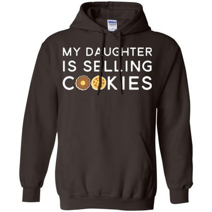 My Daughter Is Selling Cookies T-shirt Girl Cookie Dark Chocolate