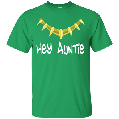 Hey Auntie Funny Aunt T-shirt Irish Green