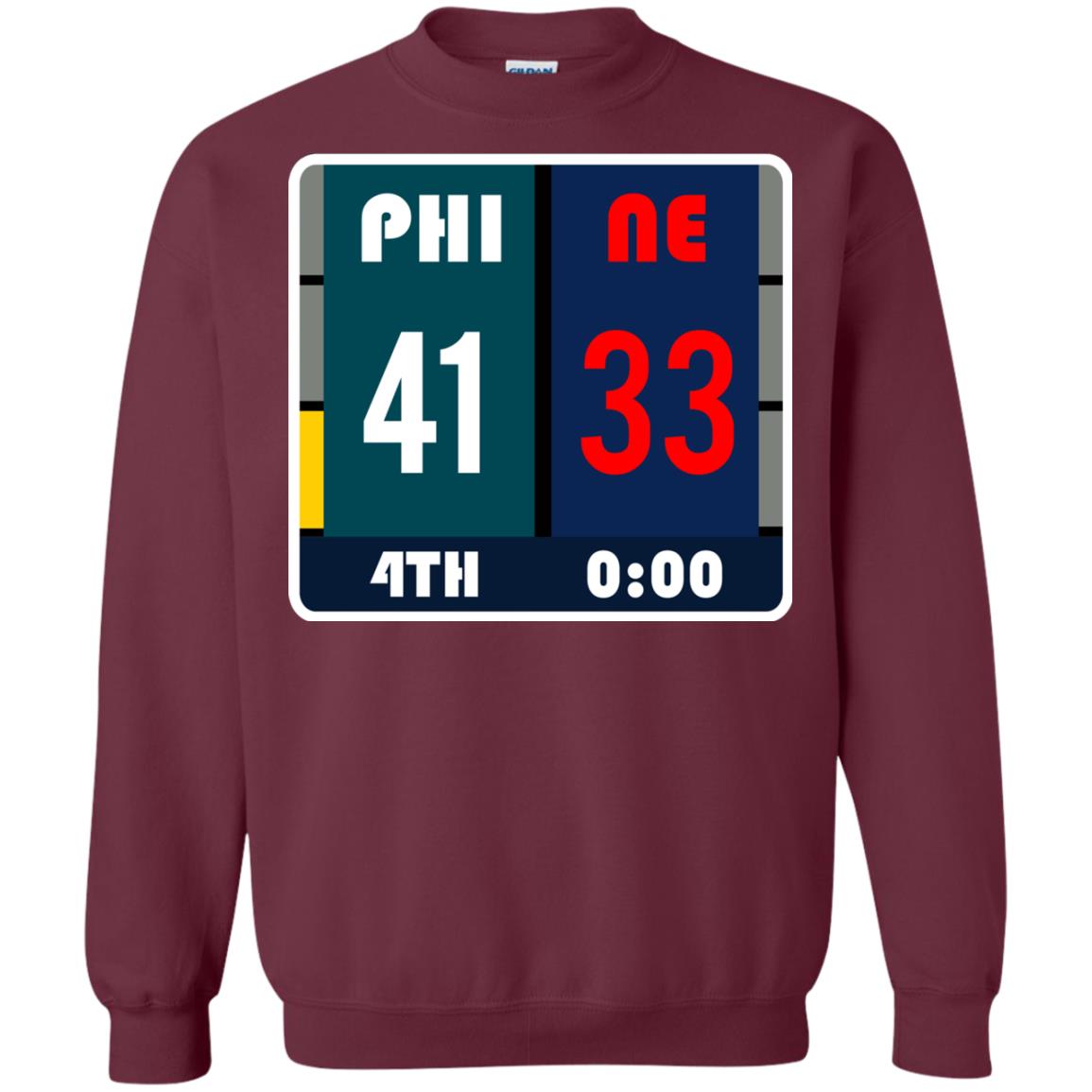 Football Philadelphia T-shirt Eagles Vs New England Maroon