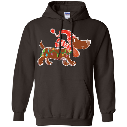 Dog Lover T-Shirt Christmas Lights Labrador Retriever Dog Lover Dark Chocolate