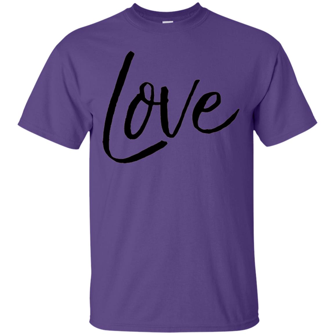 Black Love T-shirt Valentine_s Day Purple