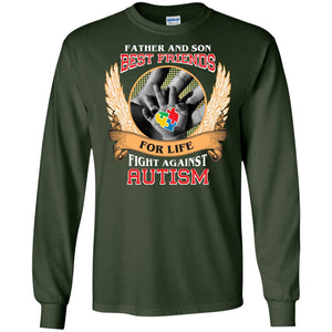 Autism Awareness T-shirt Father And Son Best Friends