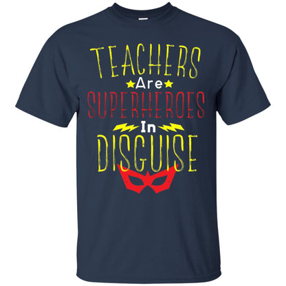 Teacher Super Hero In Disguise T-shirt Teacher Navy