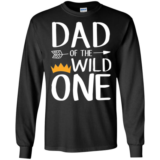 Dad Of The Wild One Daddy T-shirt Black