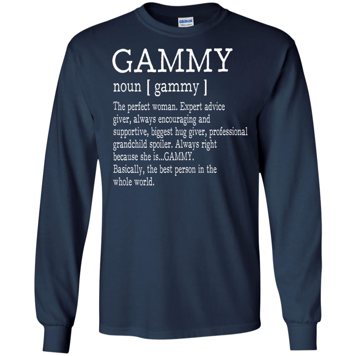 Gammy Definition Nana T-shirt Navy