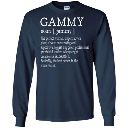 Gammy Definition Nana T-shirt Navy