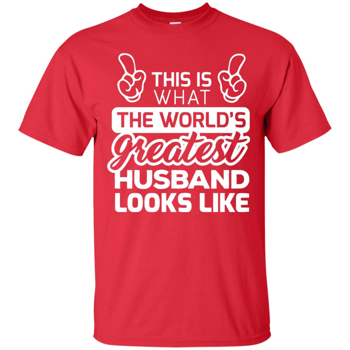 World_s Greatest Husband Best Husband Ever Looks Like T-shirt Red
