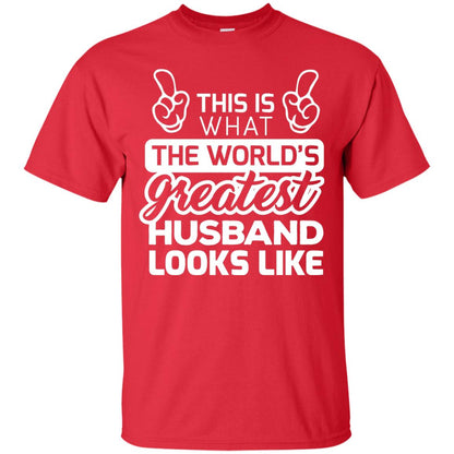 World_s Greatest Husband Best Husband Ever Looks Like T-shirt Red
