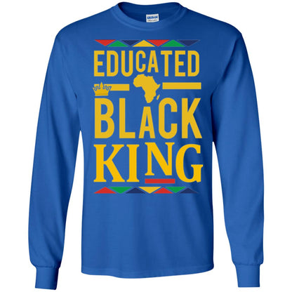 African Dna Pride T-shirt Dashiki Educated Black King Royal