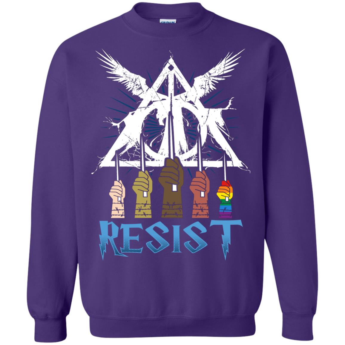 Resist Harry Potter Fan T-shirt Purple
