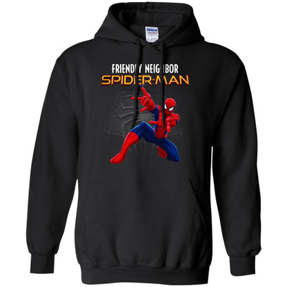 Friendly Neighbor Spider Man Movie Fan T-shirt Black