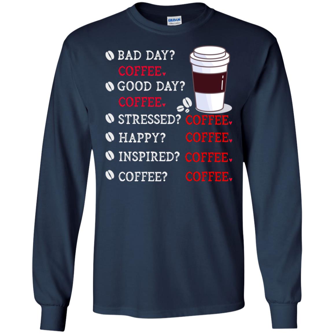 Coffee Idea Gift Shirt For Mens Womens Navy