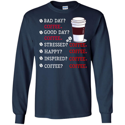 Coffee Idea Gift Shirt For Mens Womens Navy