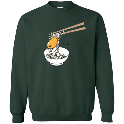 Cartoon T-shirt Gudetama Chopsticks Forest Green