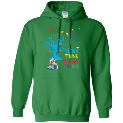 Autism Awareness T-shirt Autism Think Outside Irish Green