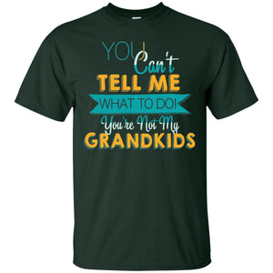 You Can't Tell Me What To Do You're Not My Grandkids Grandparents Gift TshirtG200 Gildan Ultra Cotton T-Shirt