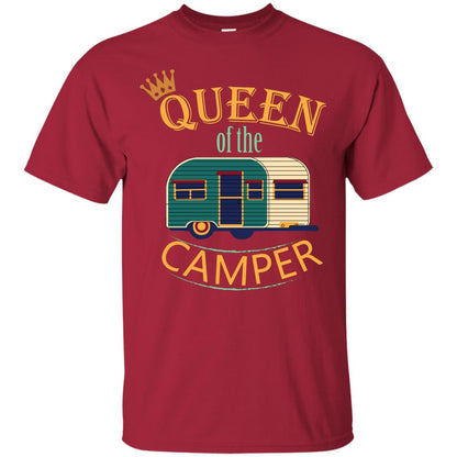 Queen Of The Camper Camping Lover Shirt Cardinal