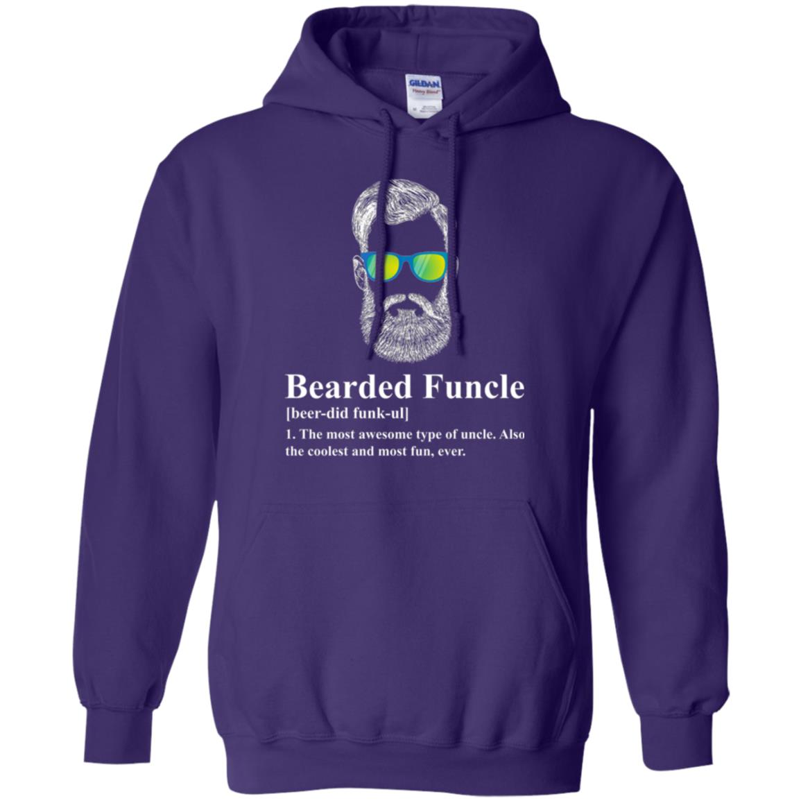 Uncle T-shirt Beared Funcle Purple