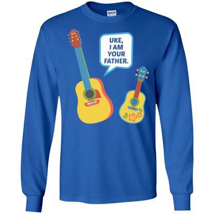 Ukulele Lovers T-shirt Uke I Am Your Father Royal
