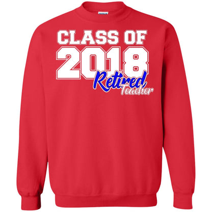 Retirement T-shirt Class Of 2018 Retired Teacher Red
