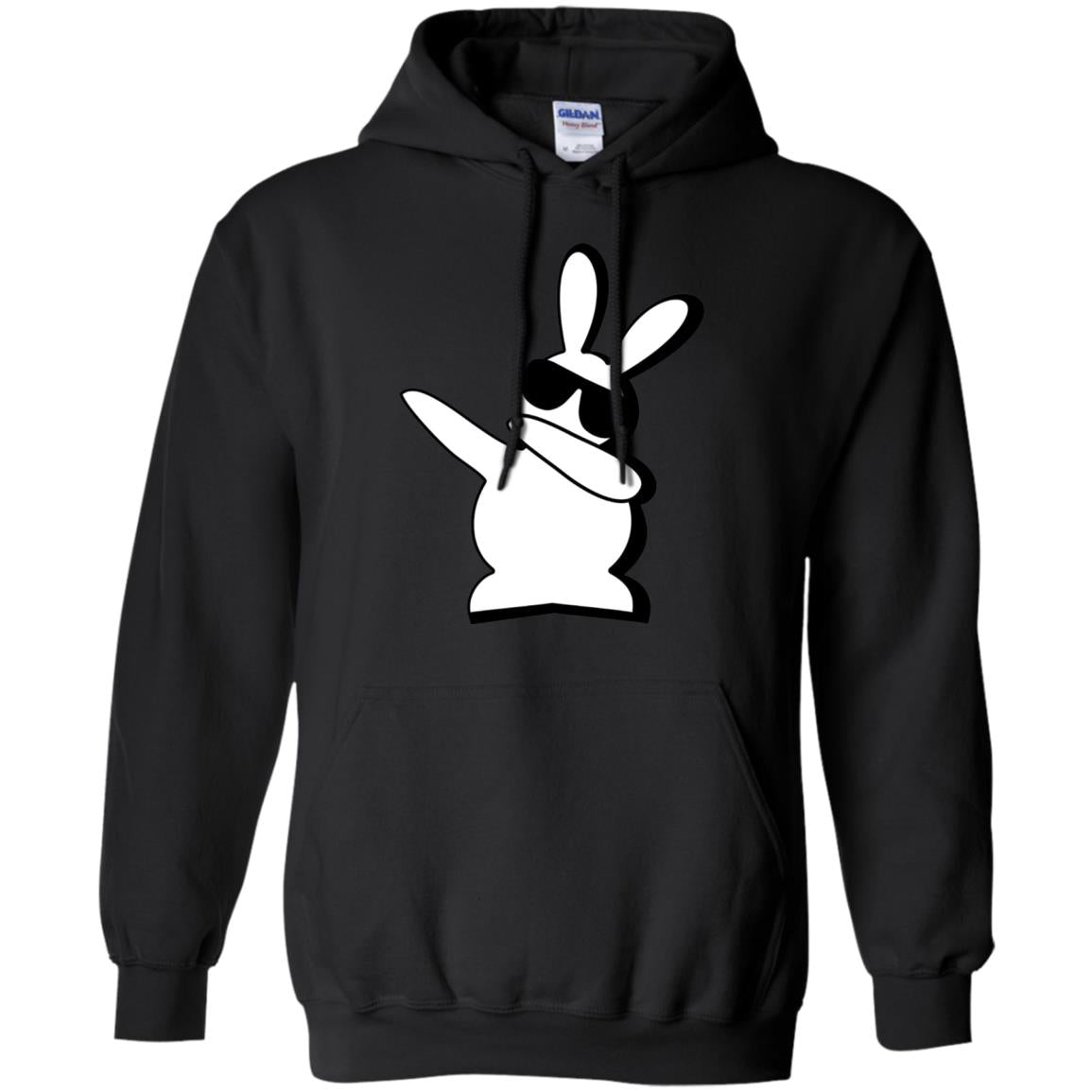 Dabbing Hip Hop Bunny Easter Shirt Black