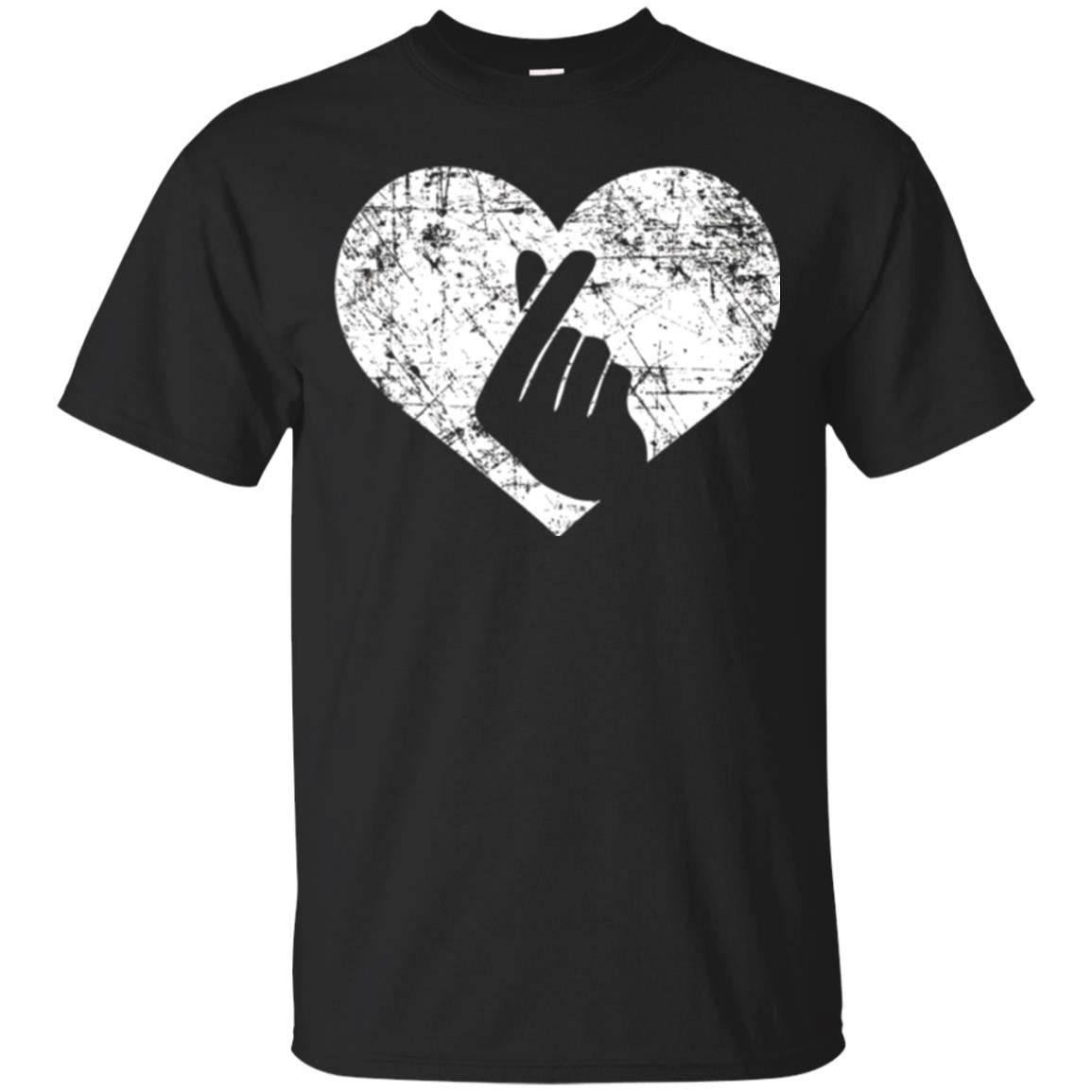 Lifestyle T-shirt Heart Hand Black