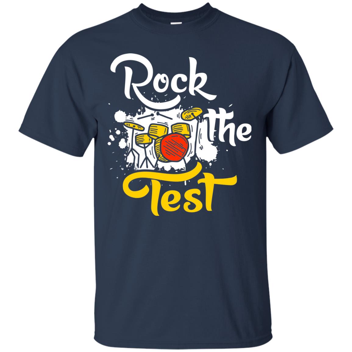 Musical Finals T-shirt Rock The Test Navy