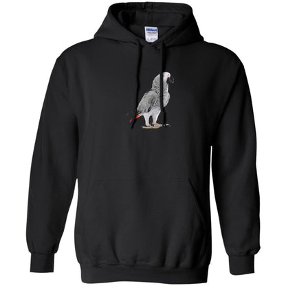 Funny African Grey Parrot Bird T-shirt Black