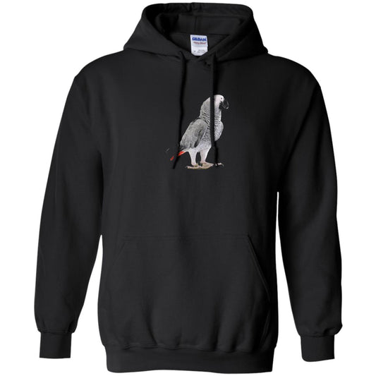 Funny African Grey Parrot Bird T-shirt Black