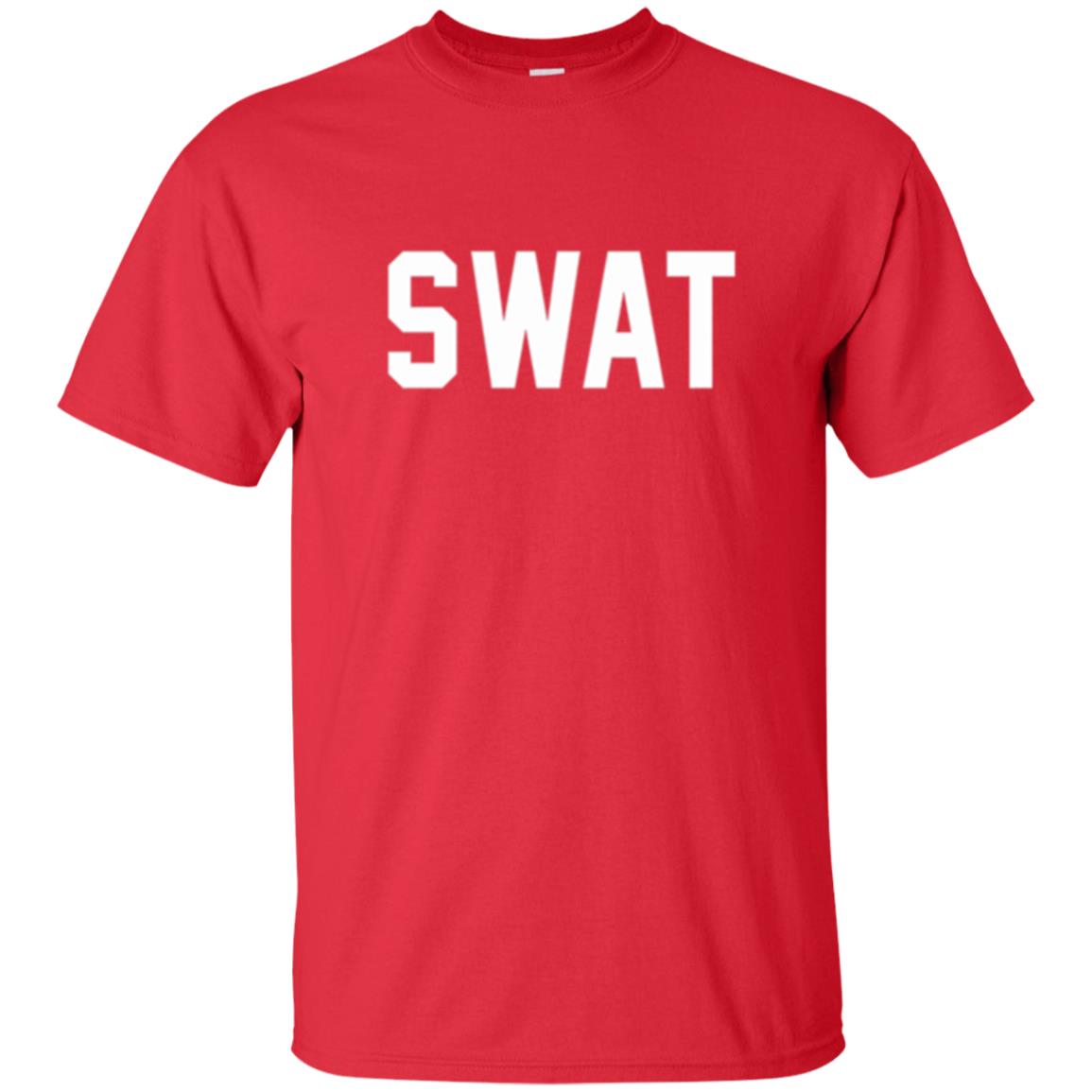 Police Officer T-shirt Swat Police Red