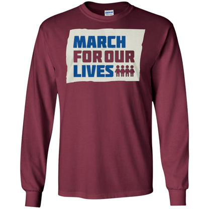 March For Our Lives Anti Gun T-shirt Maroon