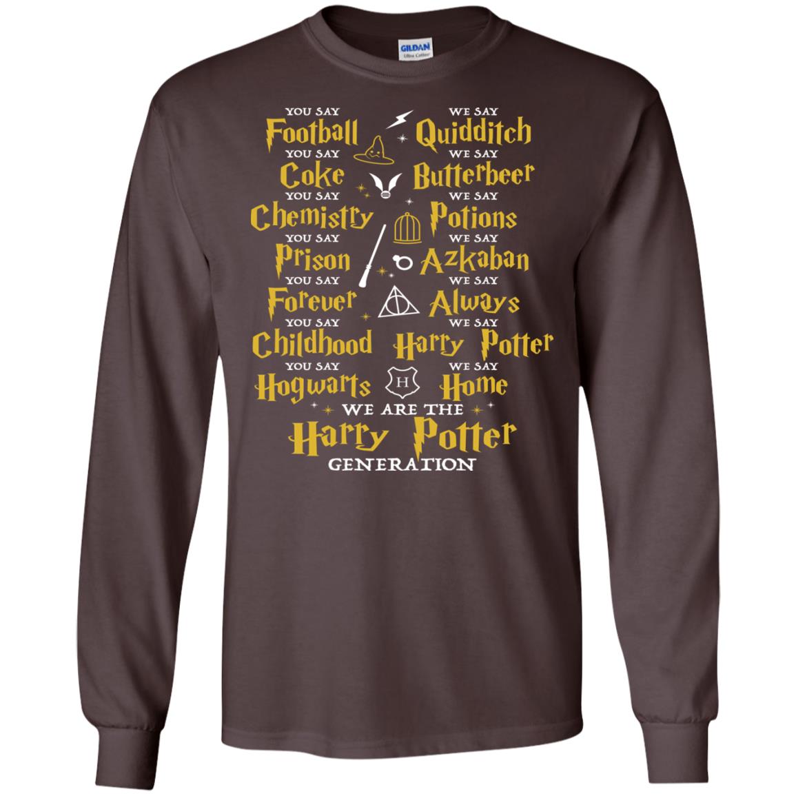 We Are The Harry Potter Generation Movie Fan T-shirt Dark Chocolate
