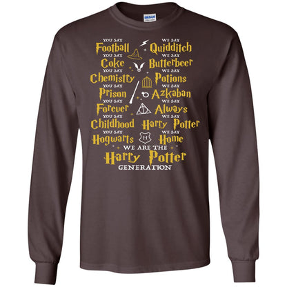 We Are The Harry Potter Generation Movie Fan T-shirt Dark Chocolate