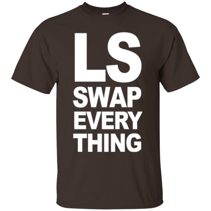 Trucker T-shirt Ls Swap Everything Dark Chocolate