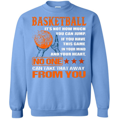 Basketball Its Not How Much You Can Jump No One Can Take That Away From You Carolina Blue
