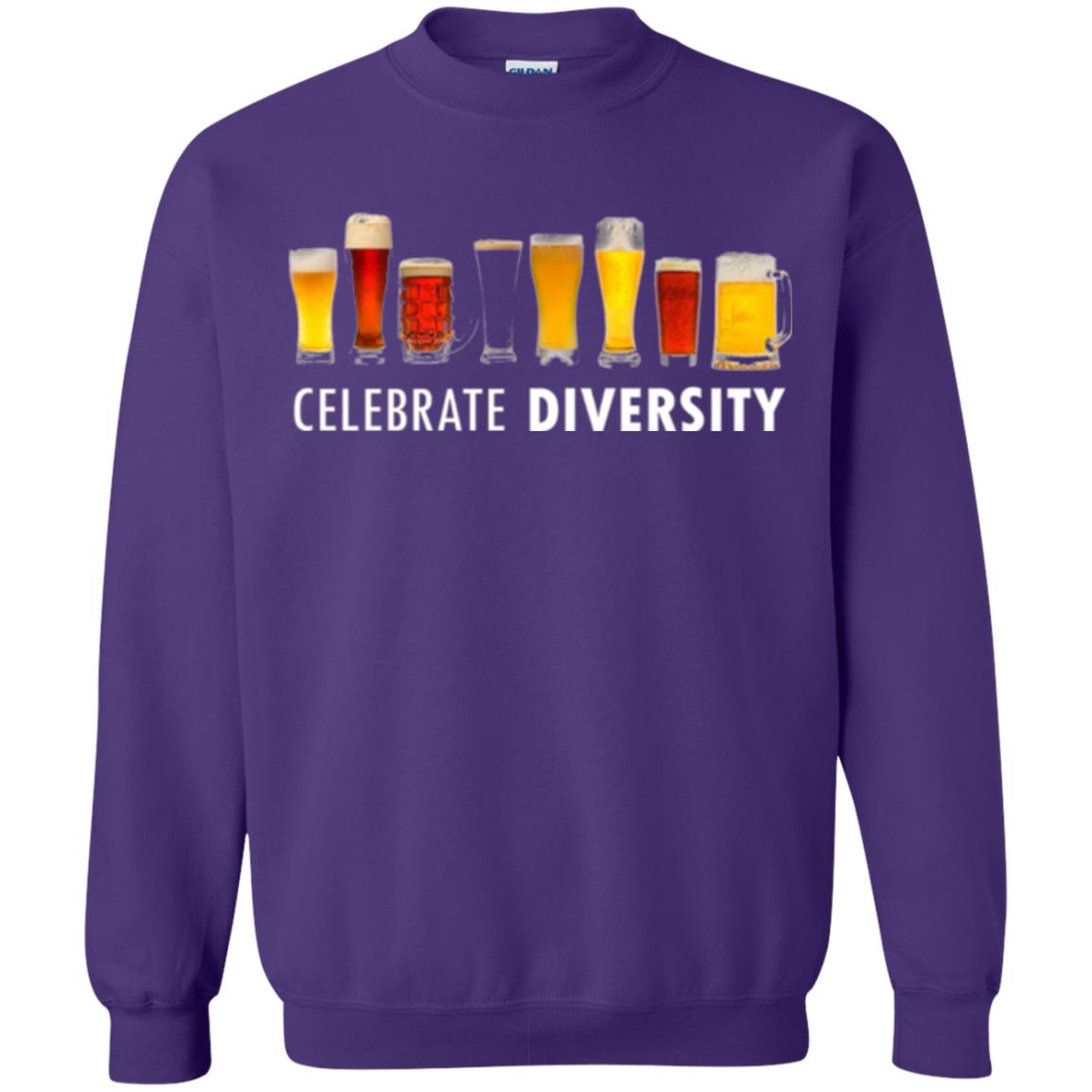 Beer Lovers T-shirt Celebrate Diversity Purple