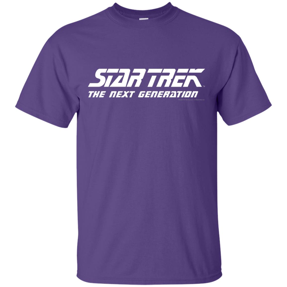 Star Trek Next Generation Classic Logo Graphic T-shirt Purple