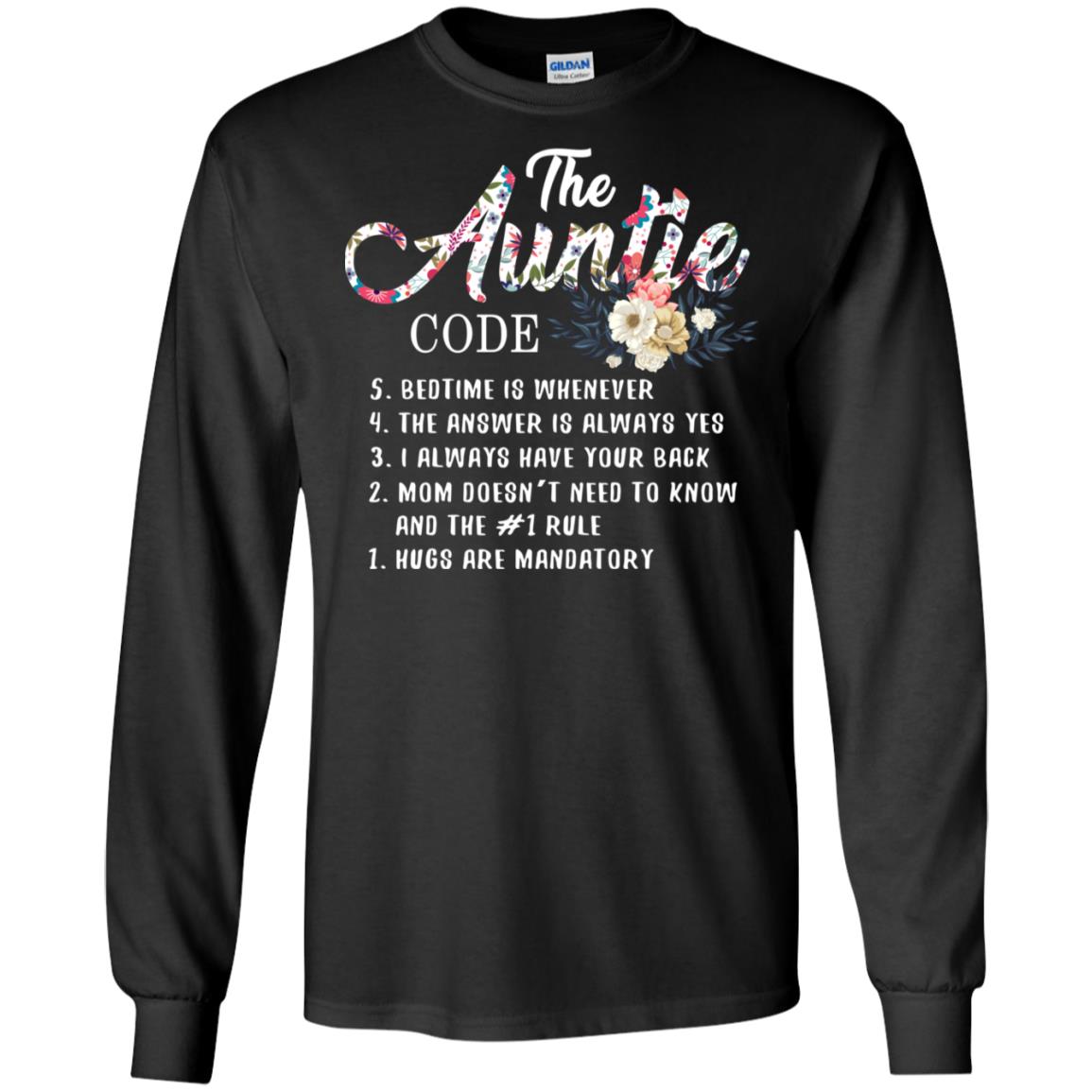 The Auntie Code Shirt For Womens Black