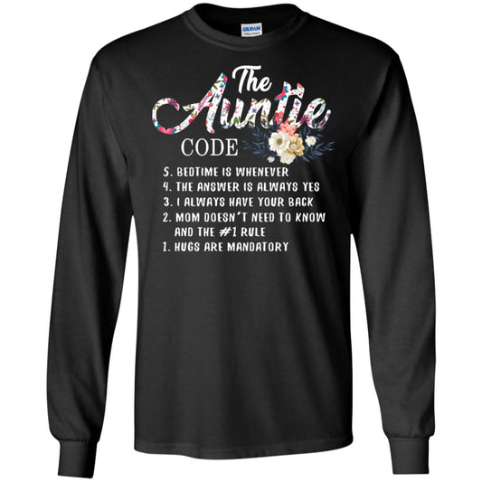 The Auntie Code Shirt For Womens Black