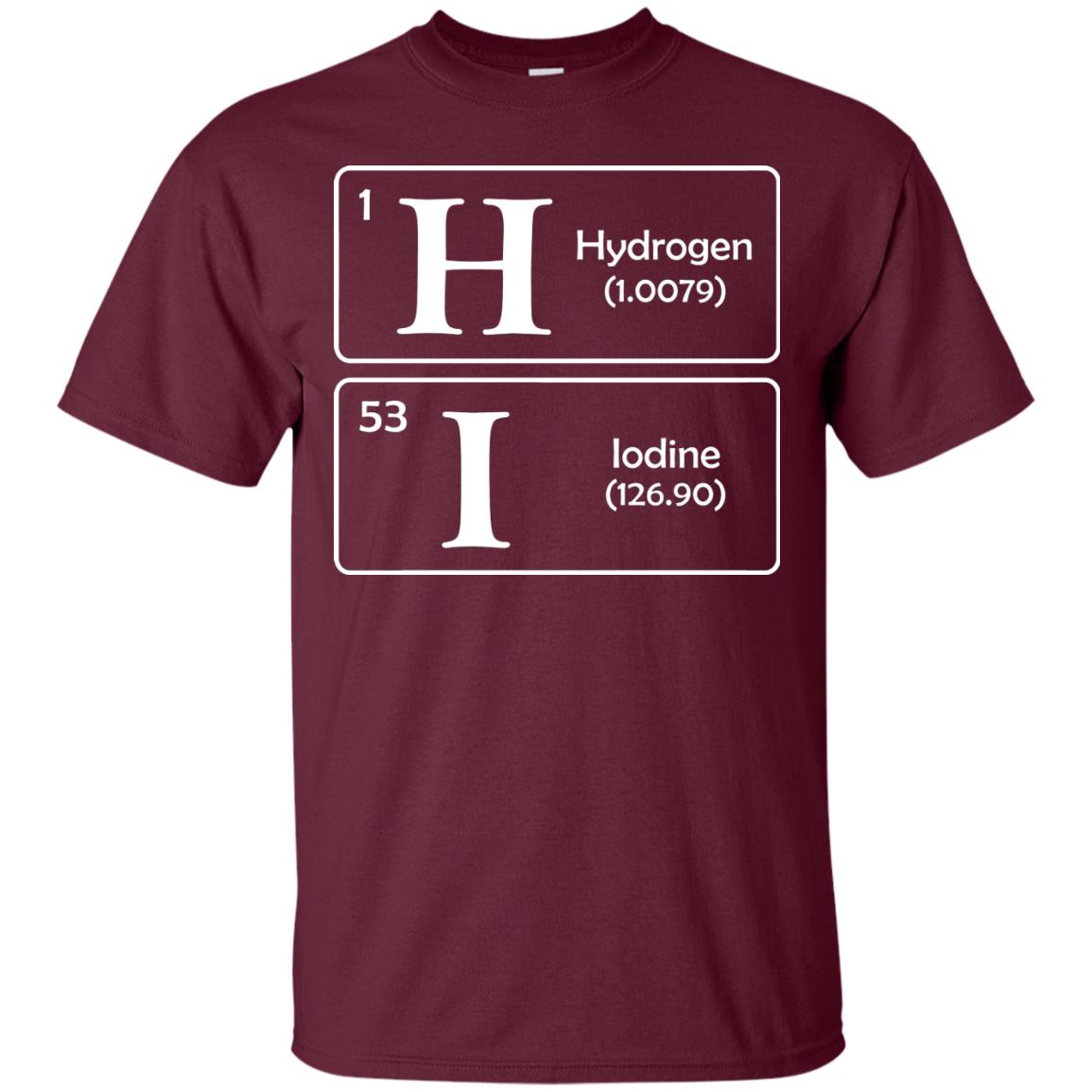 Hydrogen Iodine Hi Shirt Maroon