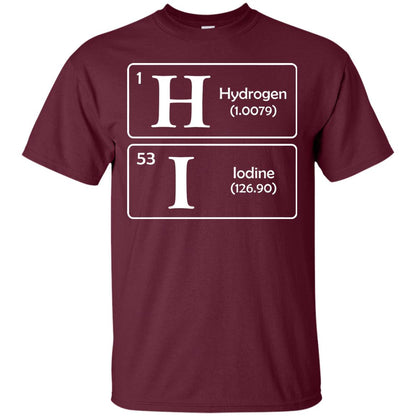 Hydrogen Iodine Hi Shirt Maroon