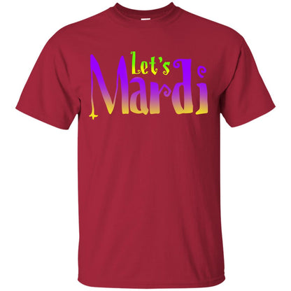 Mardi Gras T-shirt Let's Mardi Cardinal