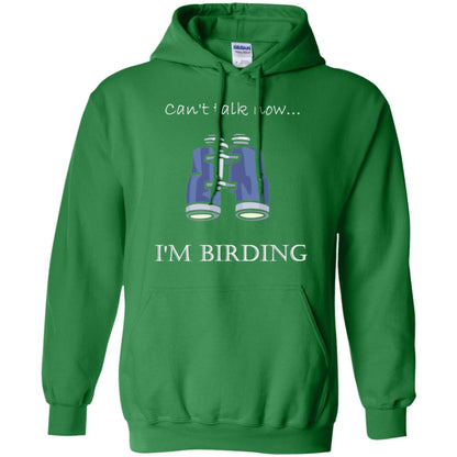 Can_t Talk Now I_m Birding Bird-watching T-shirt Irish Green