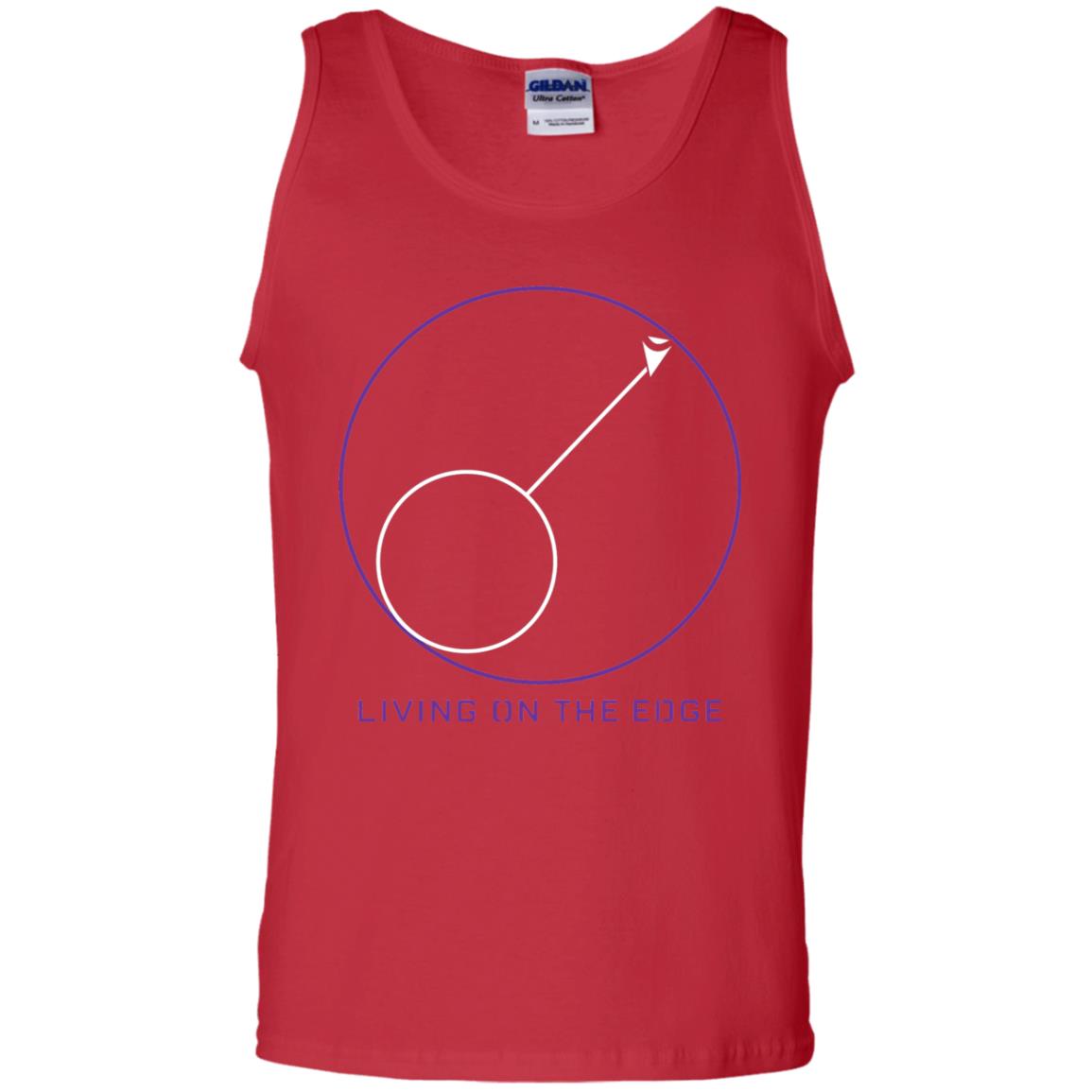 Gamer T-shirt Living On The Edge Run From The Storm Red