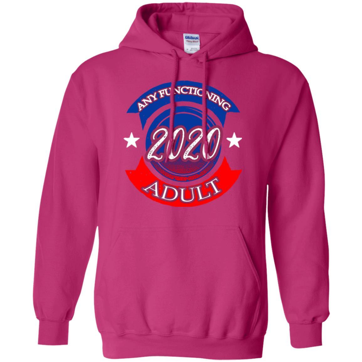 American Election Bumper T-shirt Any Functioning Adult 2020 Heliconia