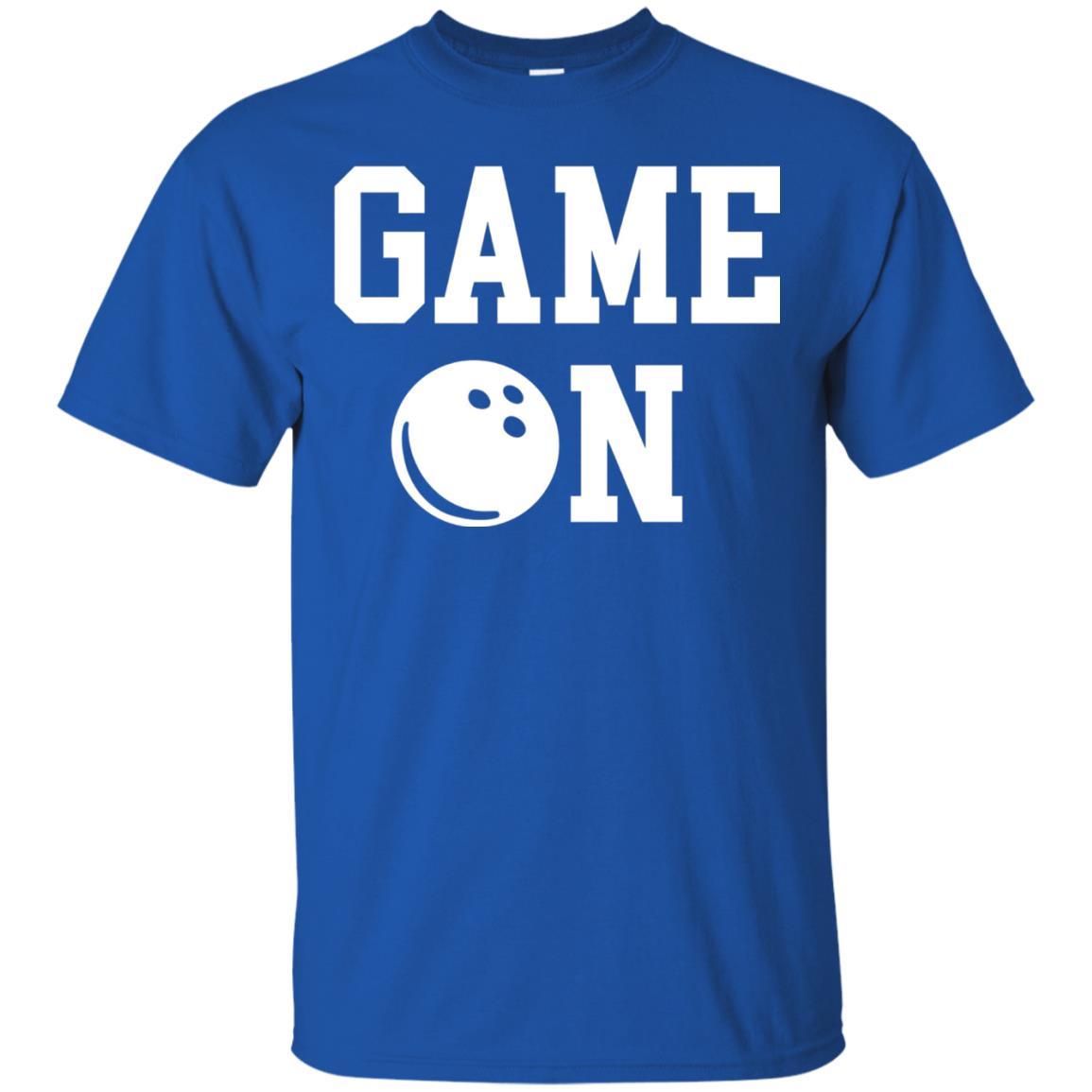 Bowler T-shirt Game On Bowling T-shirt Royal