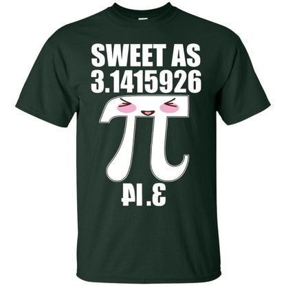 Pi Day Sweet As Pie Funny Geek Mathematics Day Tshirt Forest