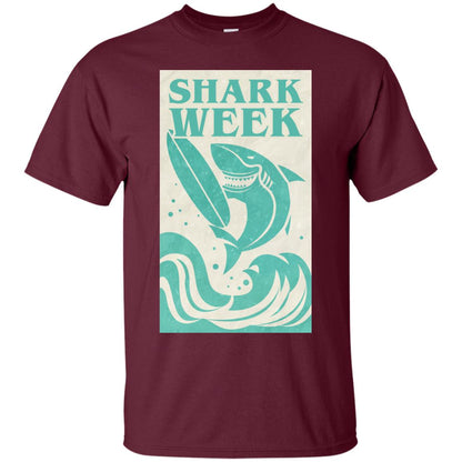Shark Week Shirt Maroon