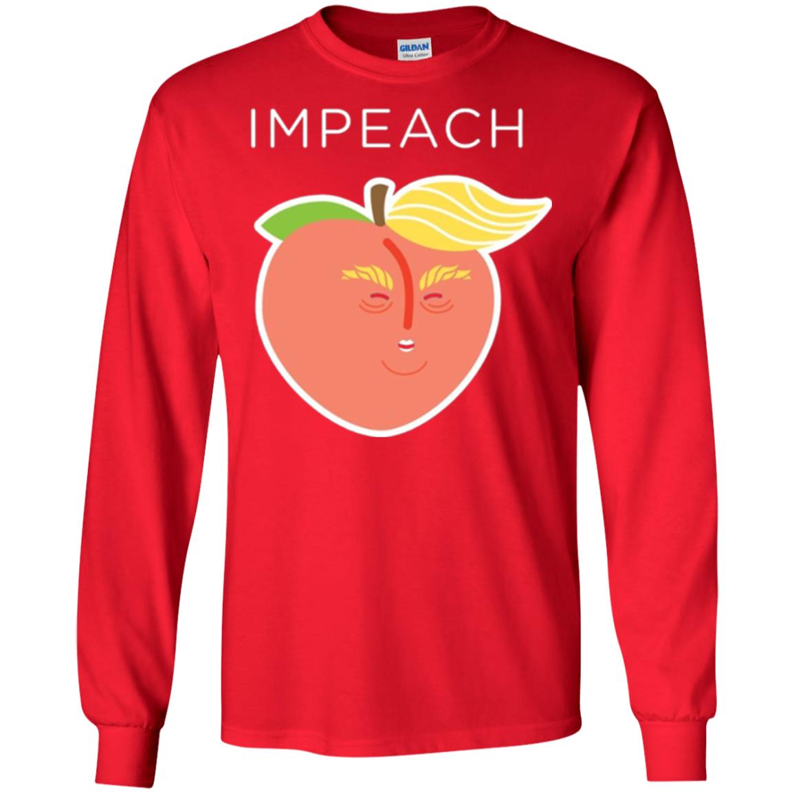 Anti Trump Peach Emoji T-shirt Impeach Donald Red
